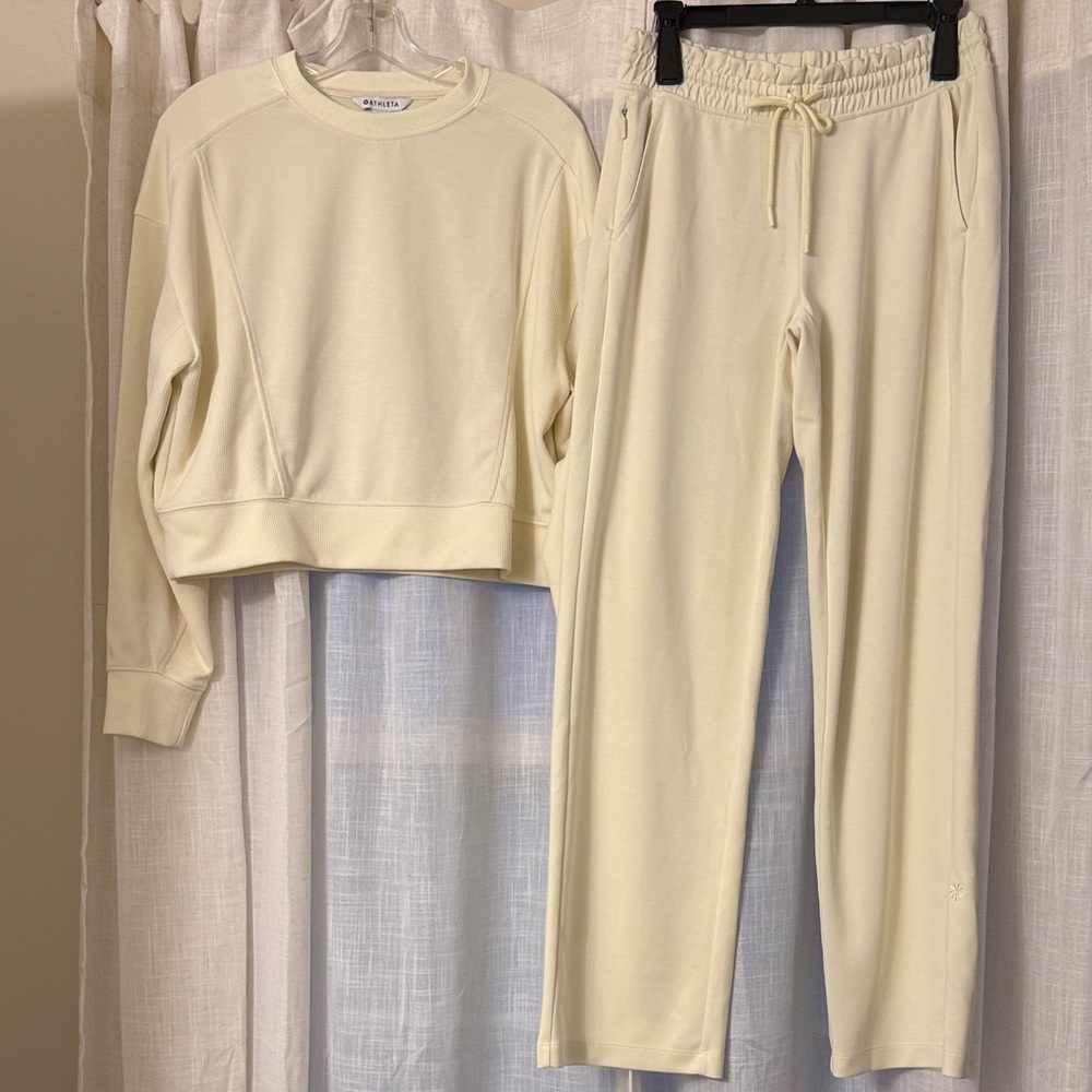 Athleta Butter Yellow Lounge Set